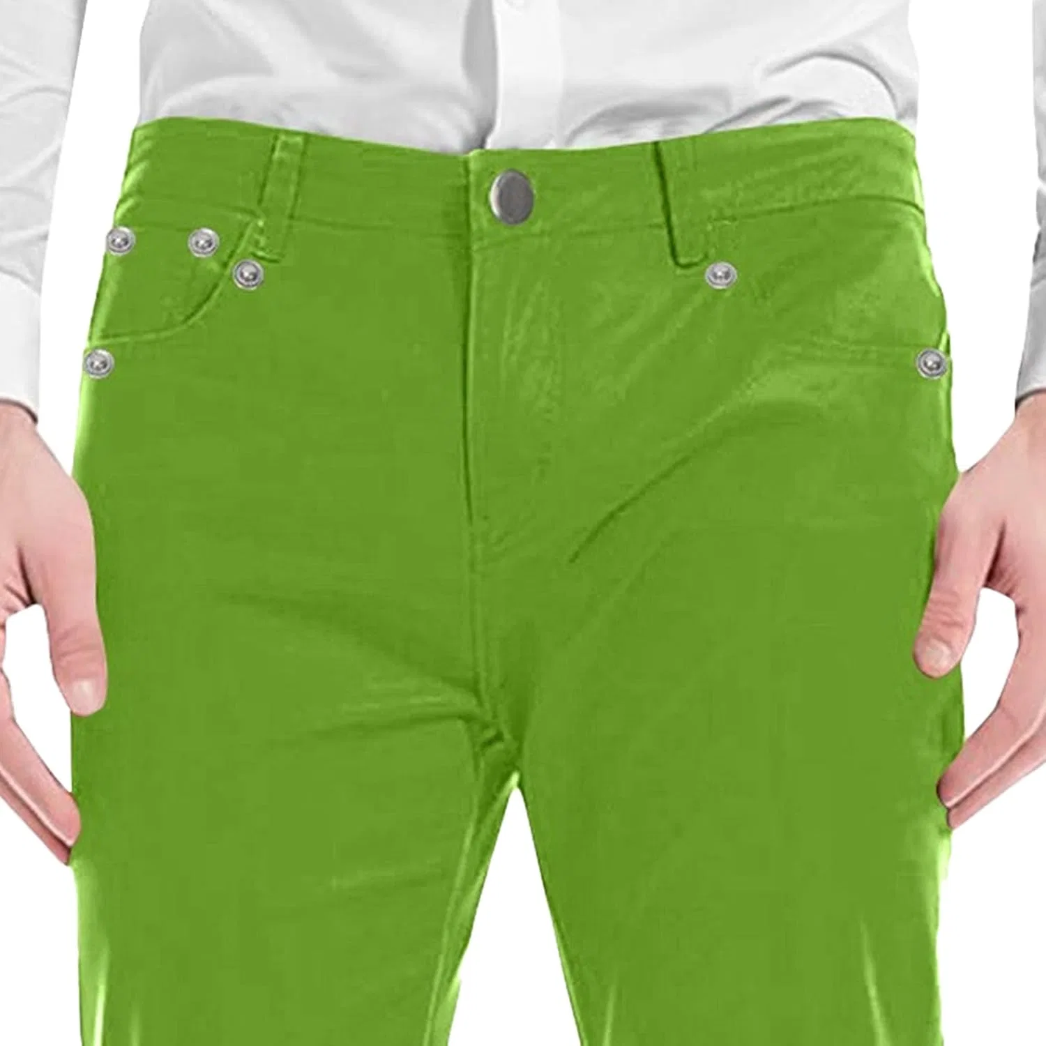 Джинсы клеш, Regular Fit, Green 2 — фото 2