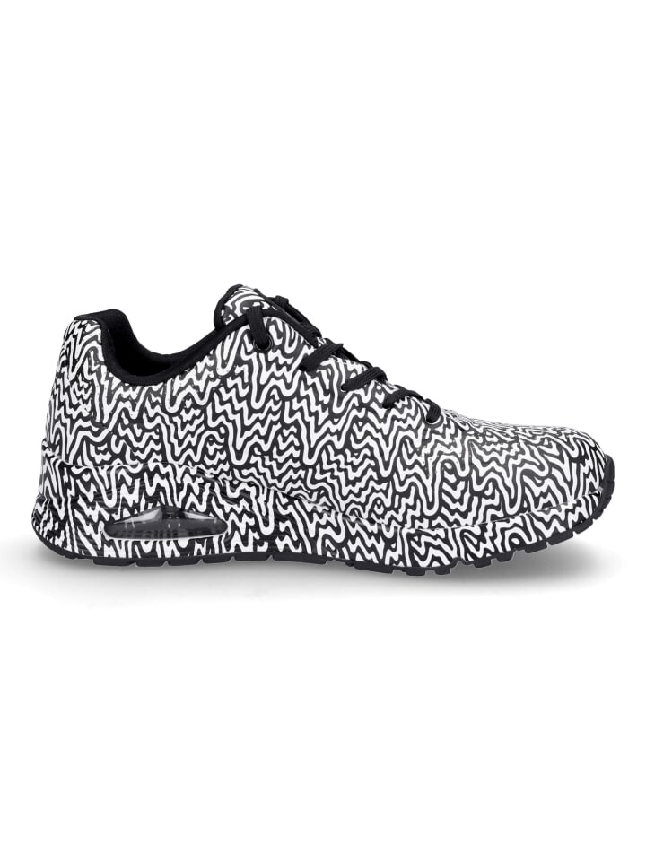 Низкие кроссовки Skechers UNO Infinite Drip, цвет schwarz weiß — фото 4