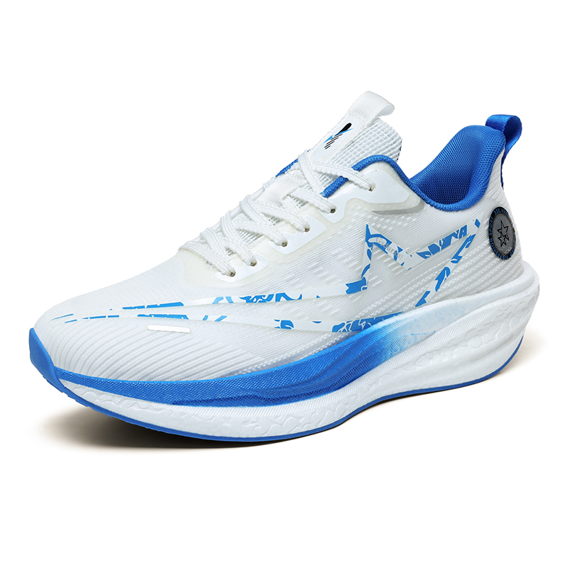 Амортизирующие устойчивые к истиранию нескользящие кроссовки Low top Unisex Blue And White Porcelain GAISIDULANTE, синий and белый Porcelain[Comes with Full-Length Carbon Plate] — фото 4