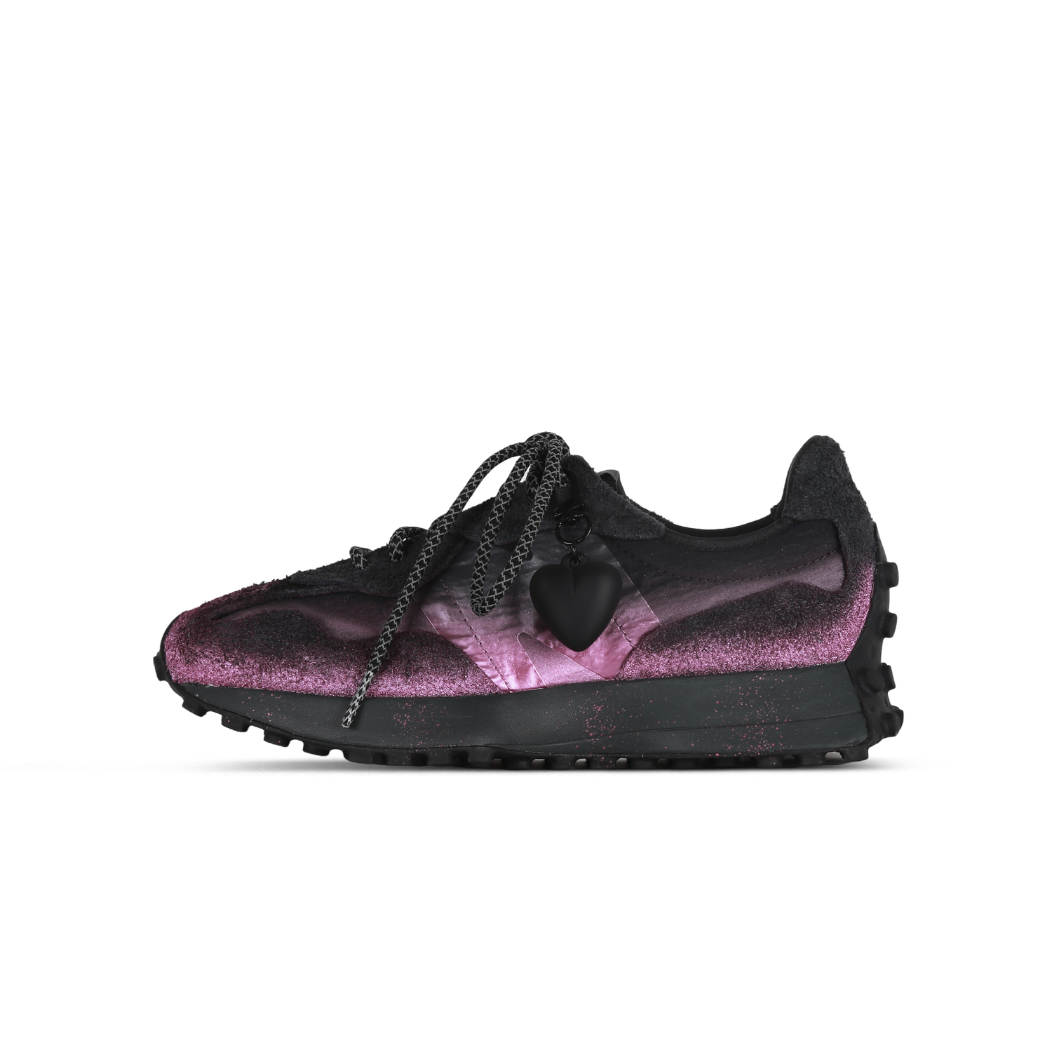 

New Balance Низкие кроссовки Unisex Black Pink с амортизацией NB 327, устойчивые к износу