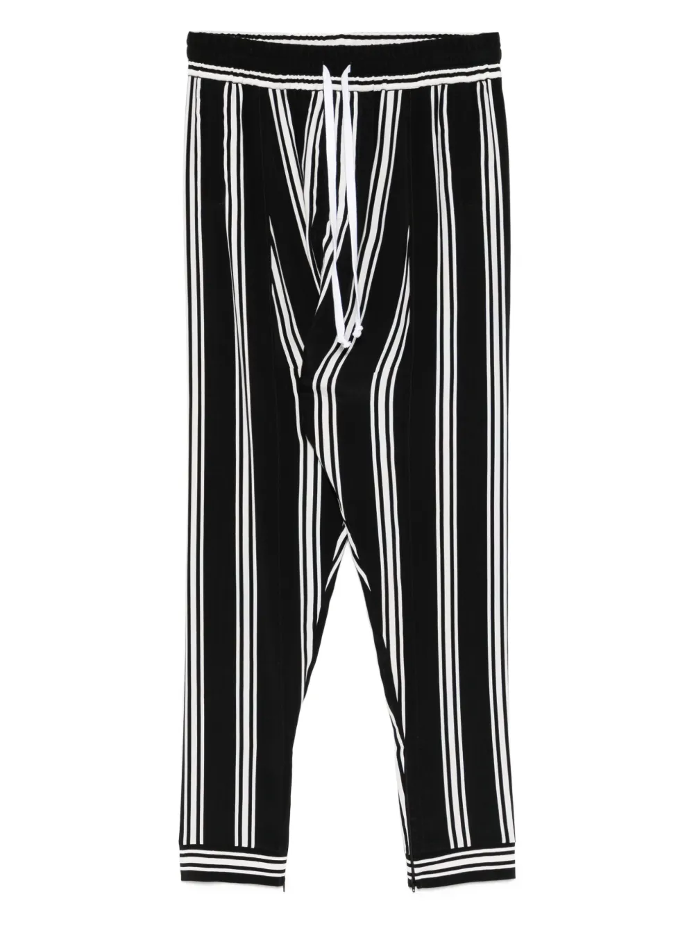 

Брюки в полоску Tessitura Body Couture, черный