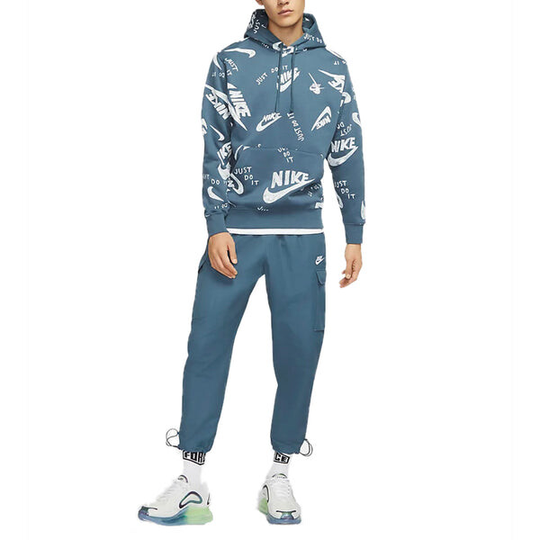 Толстовка Men's Nike Sportswear Club Pullover Gray Green, зеленый — фото 3
