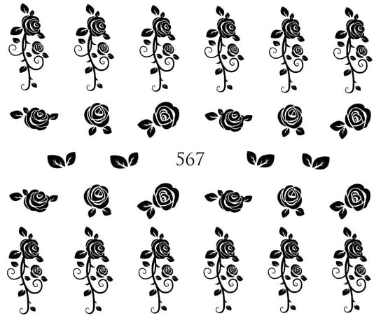 

Водные наклейки для ногтей - №567, Raisin