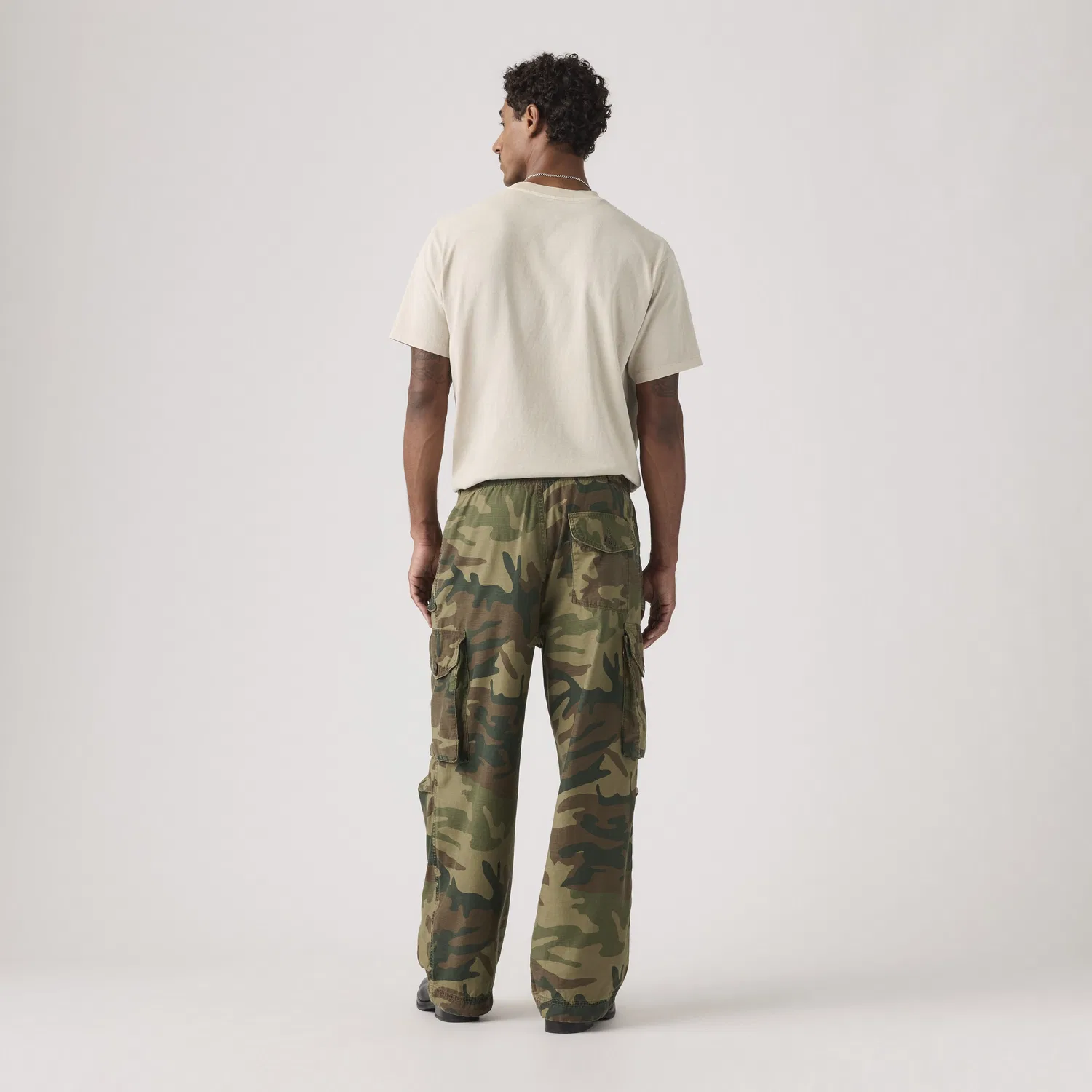 Свободные мужские брюки-карго в стиле "полевой стиль" Levi's, Green — фото 3