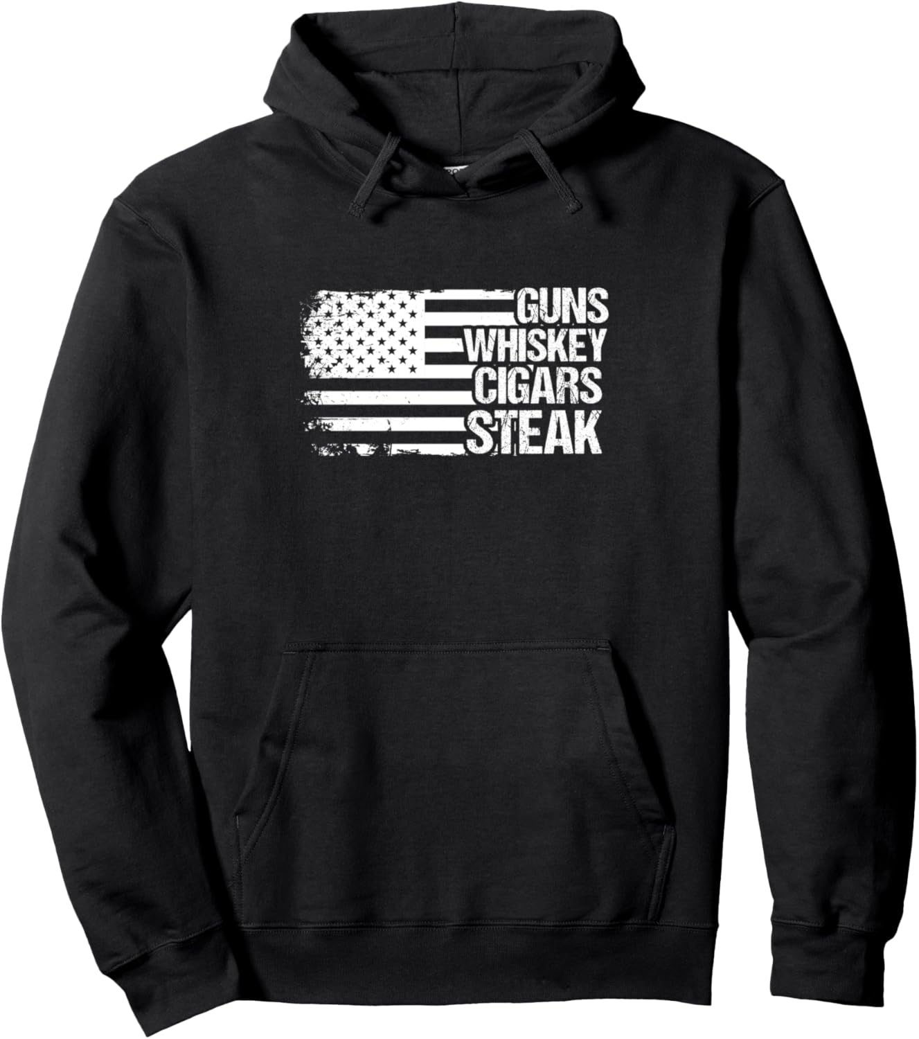

Оружие виски сигара стейк США худи Humor Indepandece Day & Freedom Gift Ideas, черный