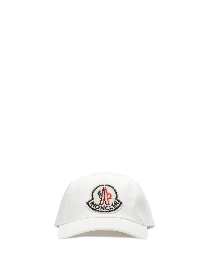 

Бейсболка с белым козырьком и логотипом Moncler, белый