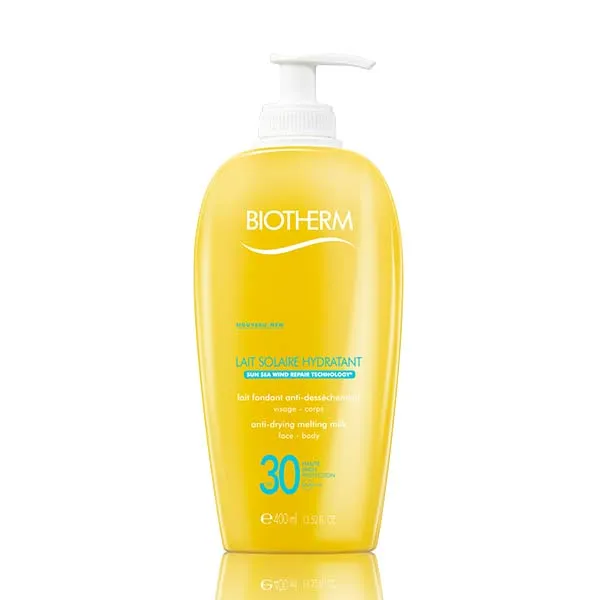 

Увлажняющее солнцезащитное молочко для лица и тела Lait Solaire Hydratant Spf 30 Biotherm, 400 ml