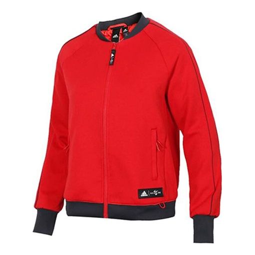 

Толстовка (WMNS) adidas CNY JKT KN Bomb Contrasting Colors Athleisure Casual Sports Jacket Red, красный