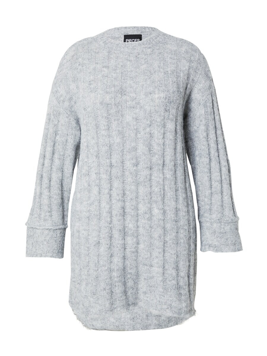 

Вязаное платье PIECES Curve Knitted dress PCRUBBLE, серый