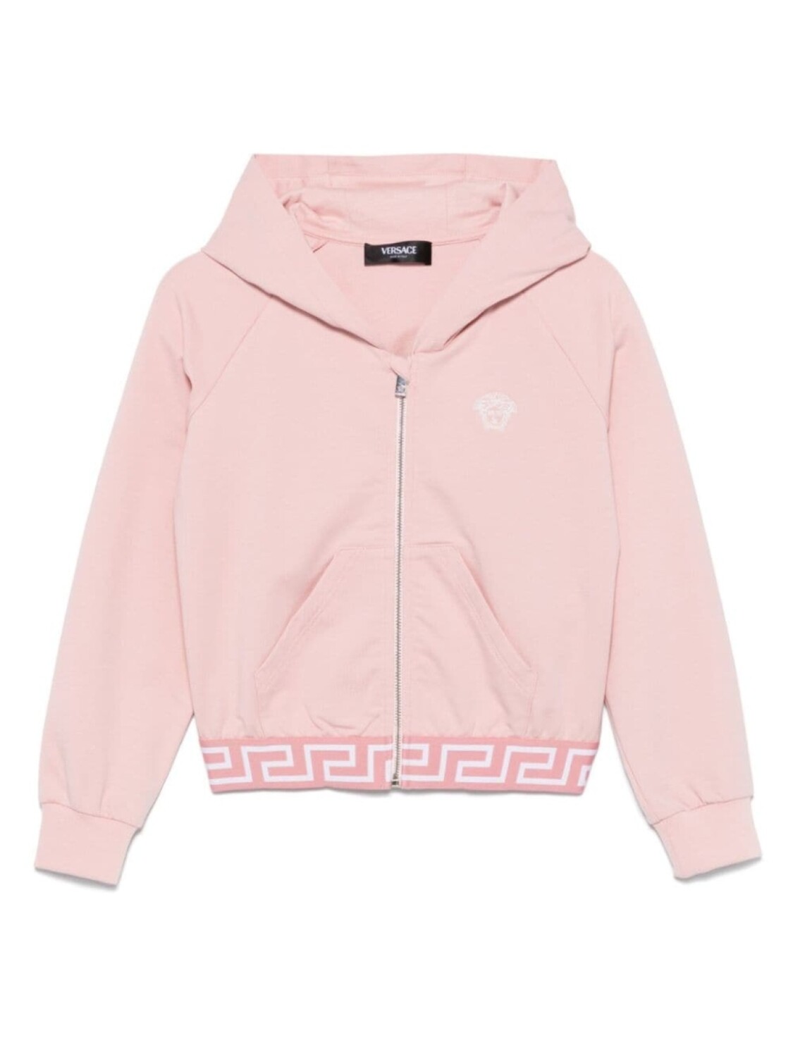 

Versace Kids худи Greca на молнии, розовый