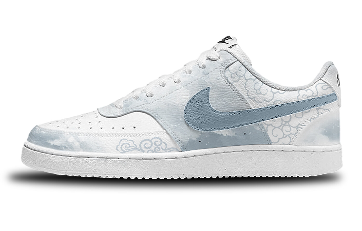 

Кроссовки для скейтборда Court Vision 1 мужские низкие, синий/белый Nike