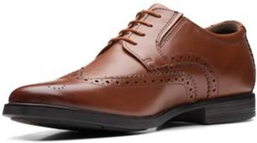 Туфли Clarks Craft Arlo Limit Men's Brogue, Dark Tan Lea — фото 4