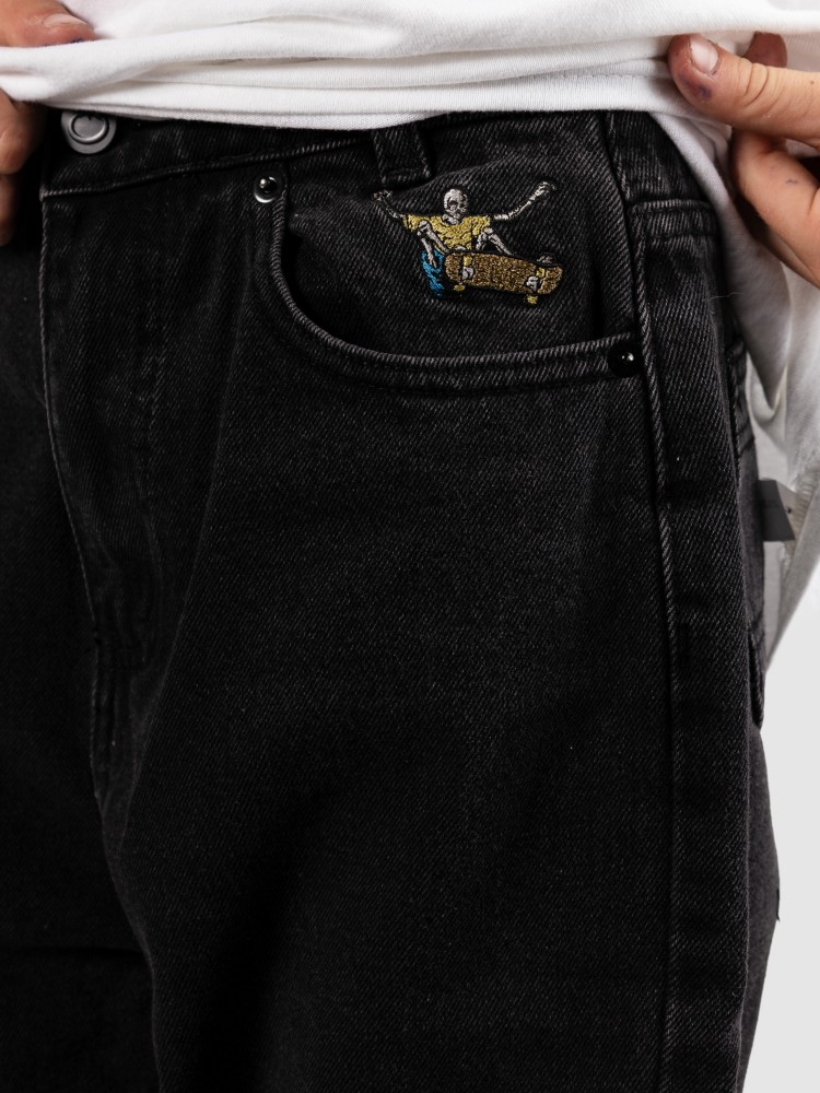 Повседневные брюки Blue Tomato Vintage Denim Baggy Kids Hose, washed black — фото 4