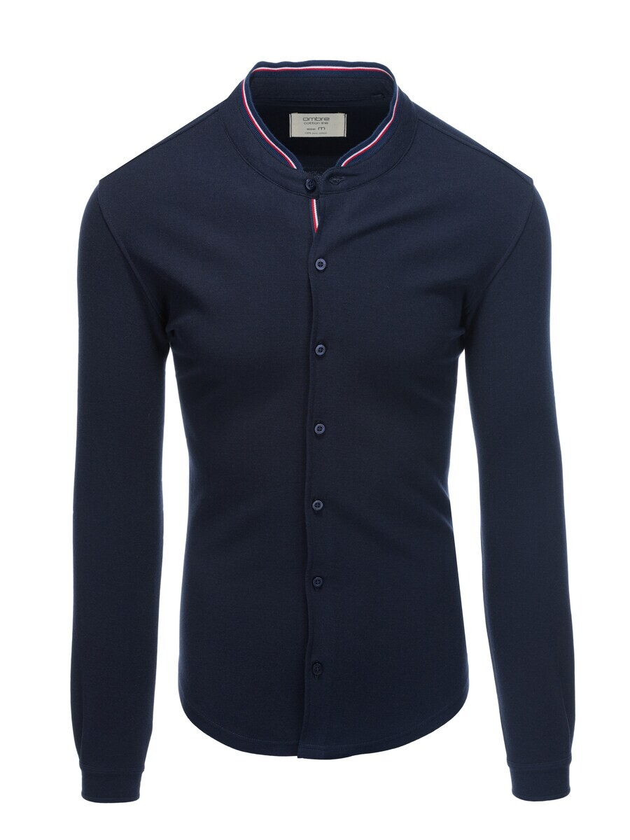 

Повседневная рубашка Ombre Slim fit Button Up Shirt K542, темно-синий