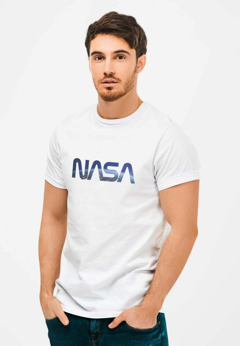 

Футболка с принтом NASA SPACE HORIZON Novux, цвет weiß