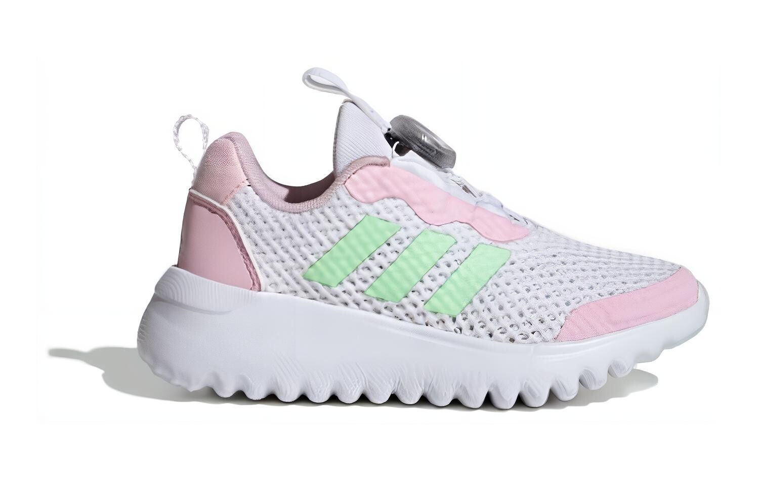 Кроссовки детские серии Activeflex Kids Low-top белые розовые желтые Adidas, белый/розовый/желтый — фото 2
