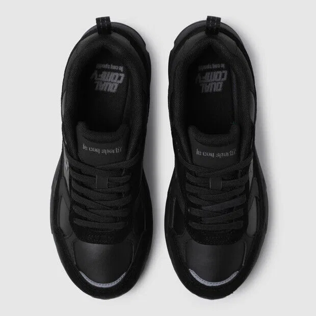 Мужские чёрные кроссовки Le Coq Sportif Dragon Beat v3 Split — фото 4
