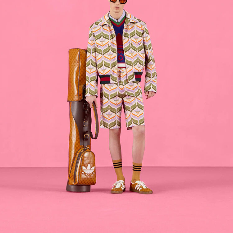 Шорты унисекс Adidas Originals X Gucci, зеленый — фото 2