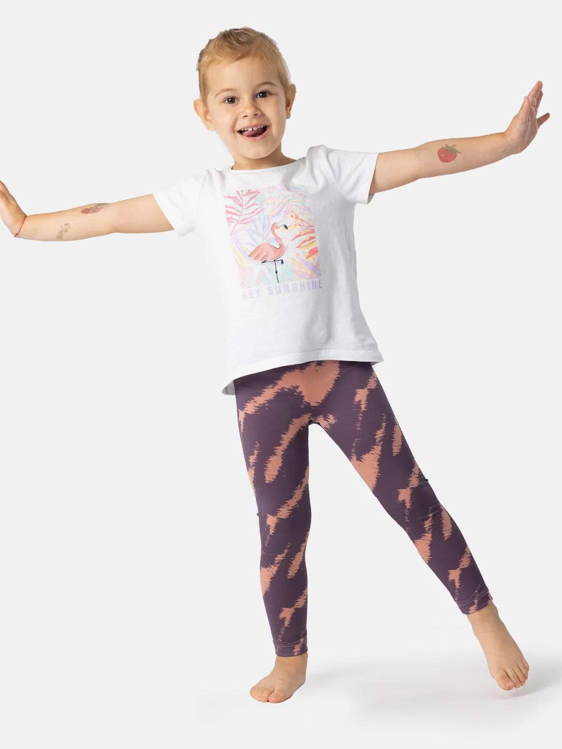 Узкие леггинсы 'Leafletic Girls Longer Length Legging' Leafletic, Mixed Colors — фото 2