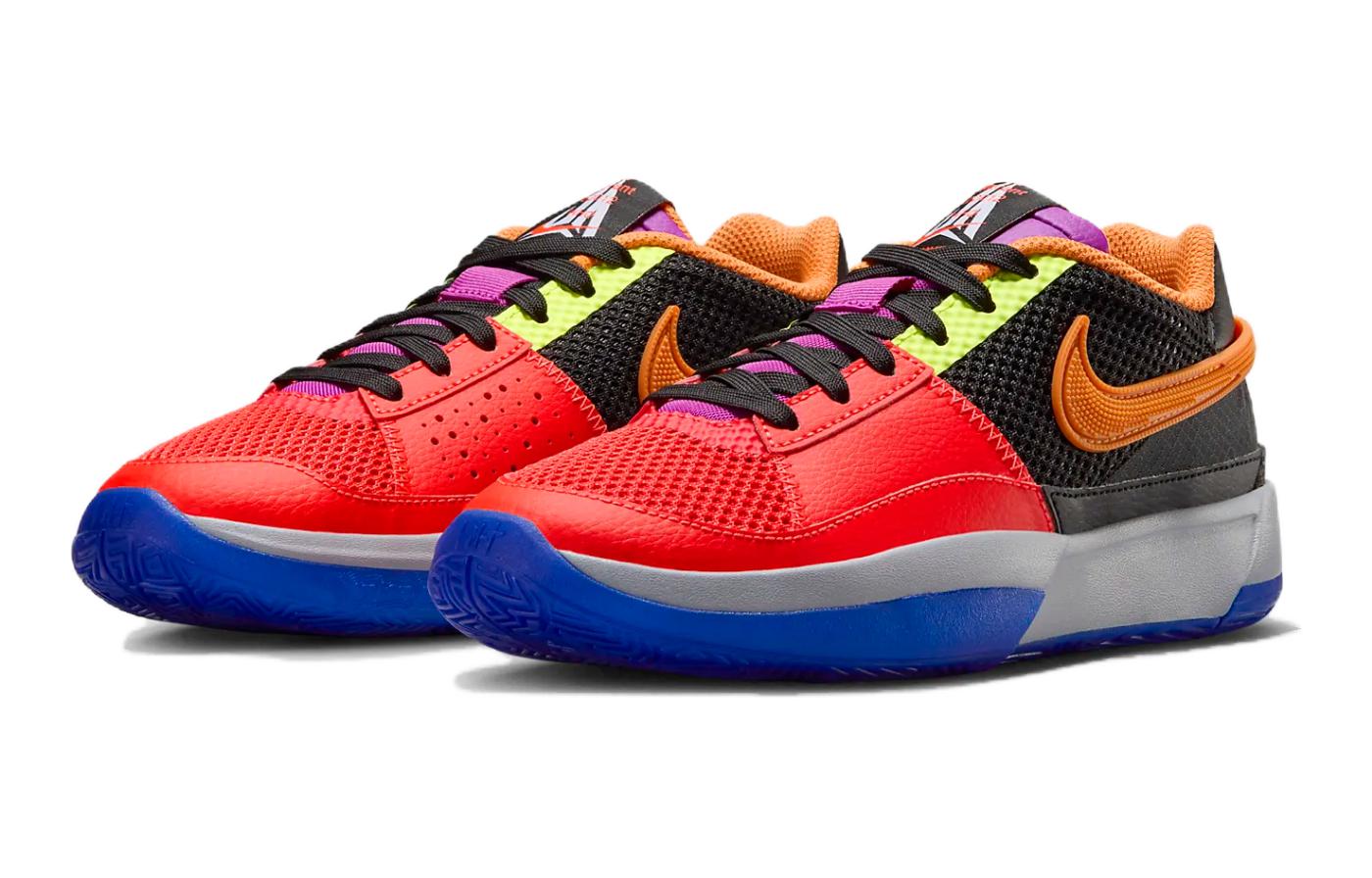 Футболка Nike Ja 1 All-Star Check GS, красно-черная — фото 2