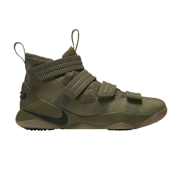 Кроссовки Nike LeBron Soldier 11 'Olive', зеленый