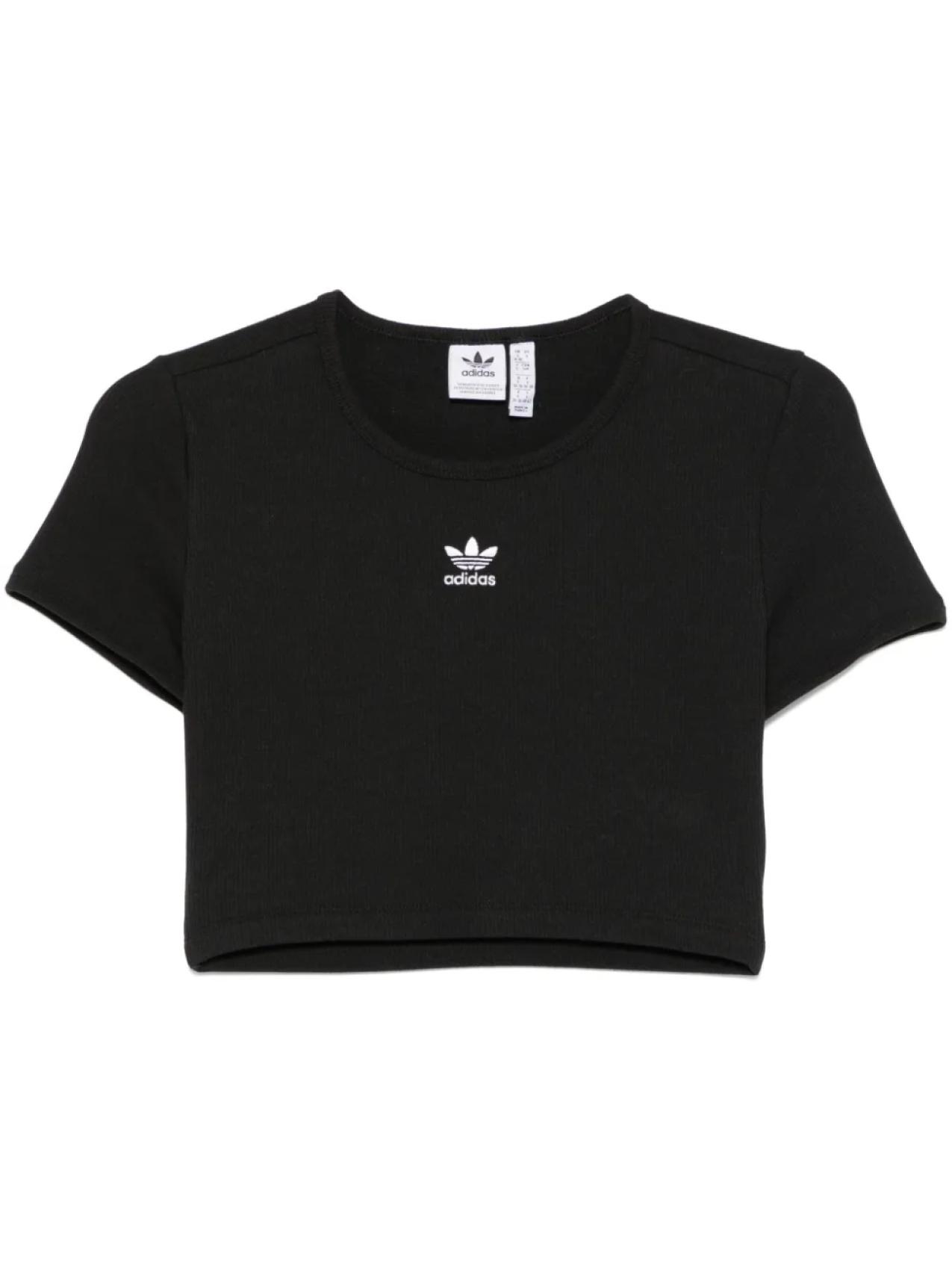 

Adidas укороченный топ в рубчик, черный