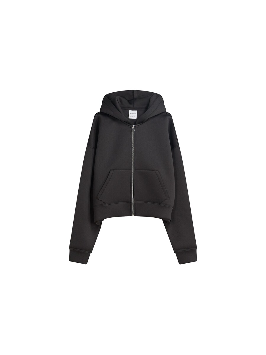 

Худи с капюшоном на молнии Bershka, Black