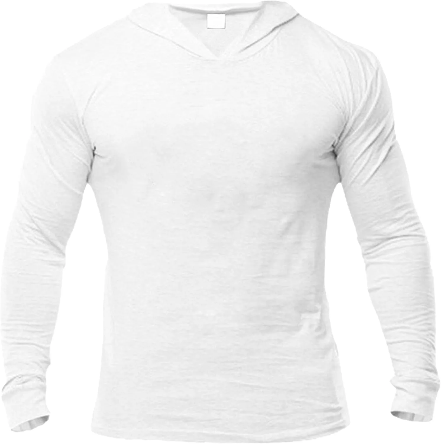 Мужская легкая худи Casual однотонная