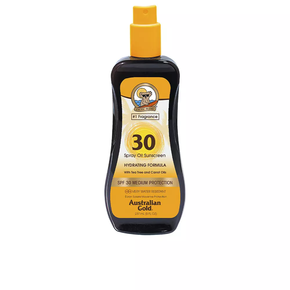 

Солнцезащитный крем Sunscreen Spf30 Spray Oil Hydrating With Carrot Australian Gold, 237 мл