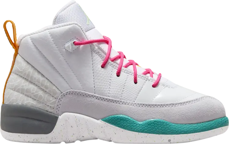 

Кроссовки Air Jordan 12 Retro PS 'White Vapor Green', белый