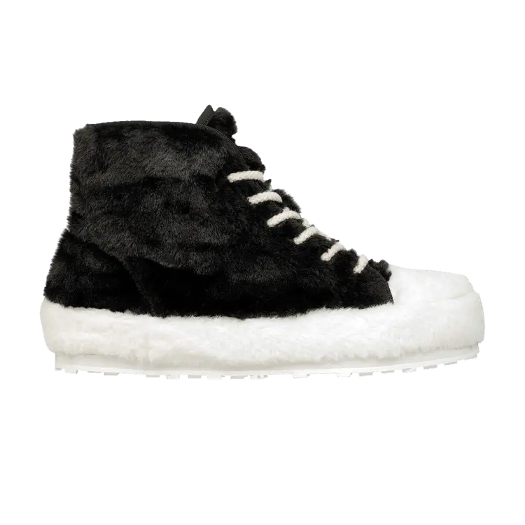 

Кроссовки Marni Teddy Tennis High Sneaker Black Lily White, черный