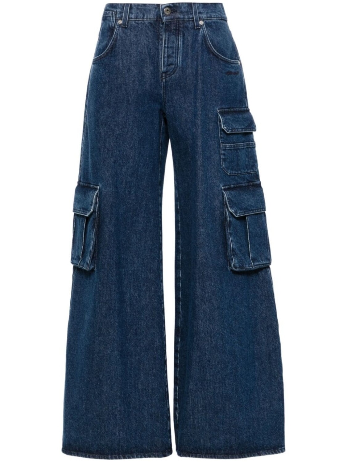 

Off-White джинсы карго с широкими штанинами, синий