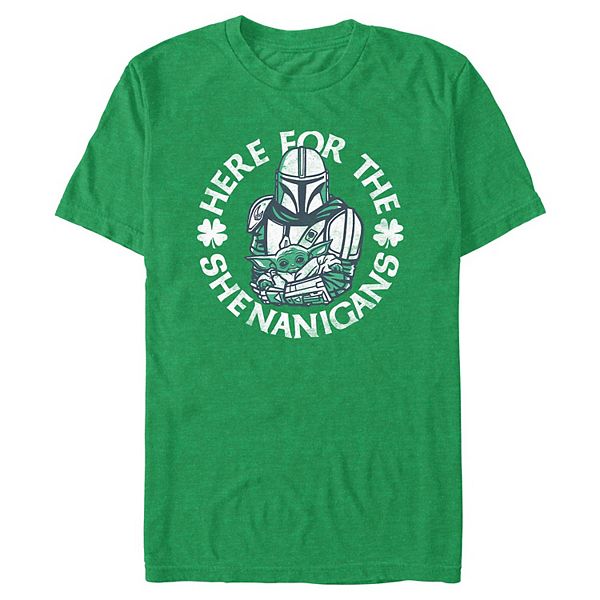 

Футболка Big & Tall The Mandalorian The Child Here for the Shenanigans Star Wars