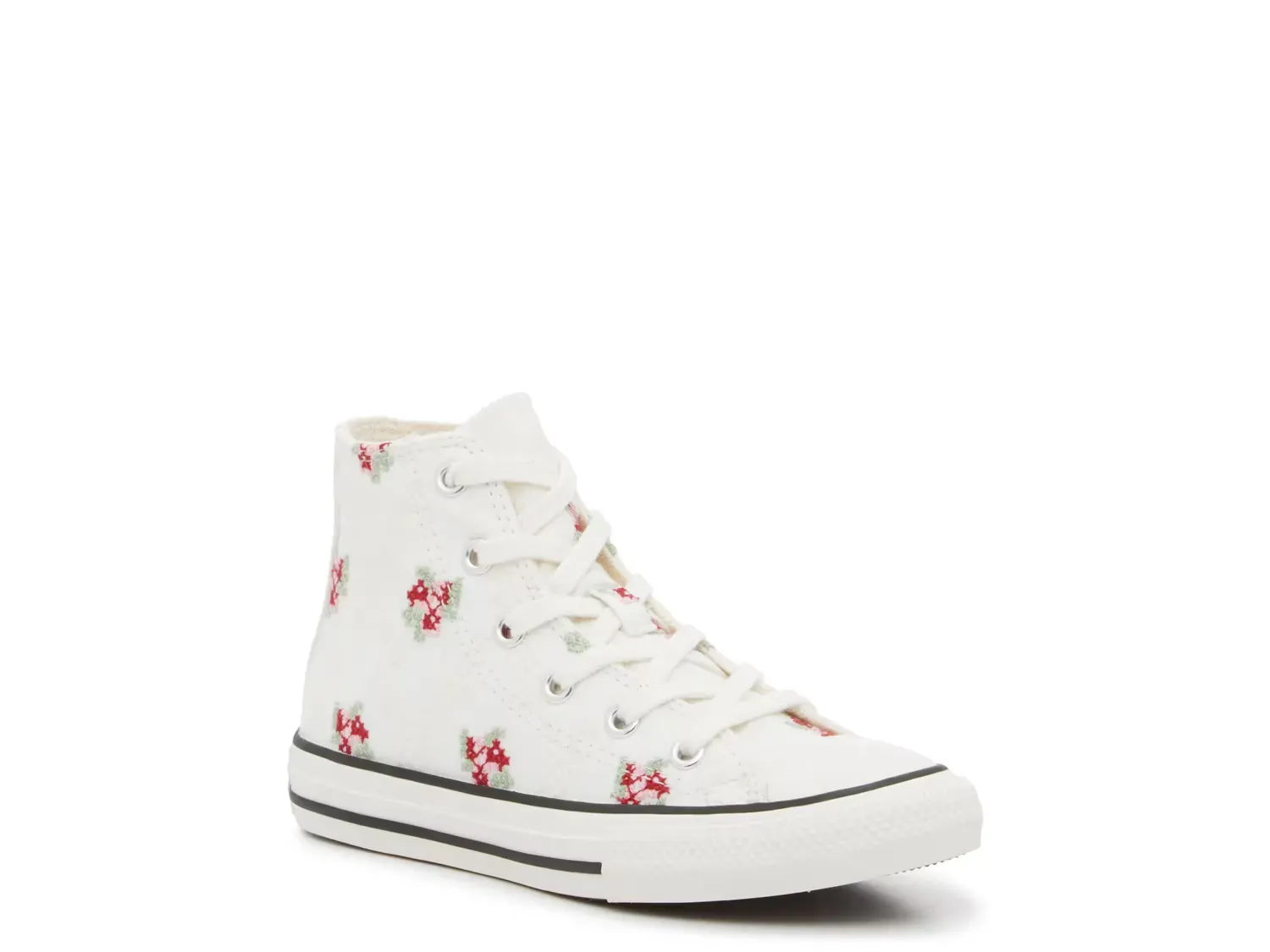 

Кроссовки Chuck Taylor All Star Floral High-Top - детские Converse, White Floral Print