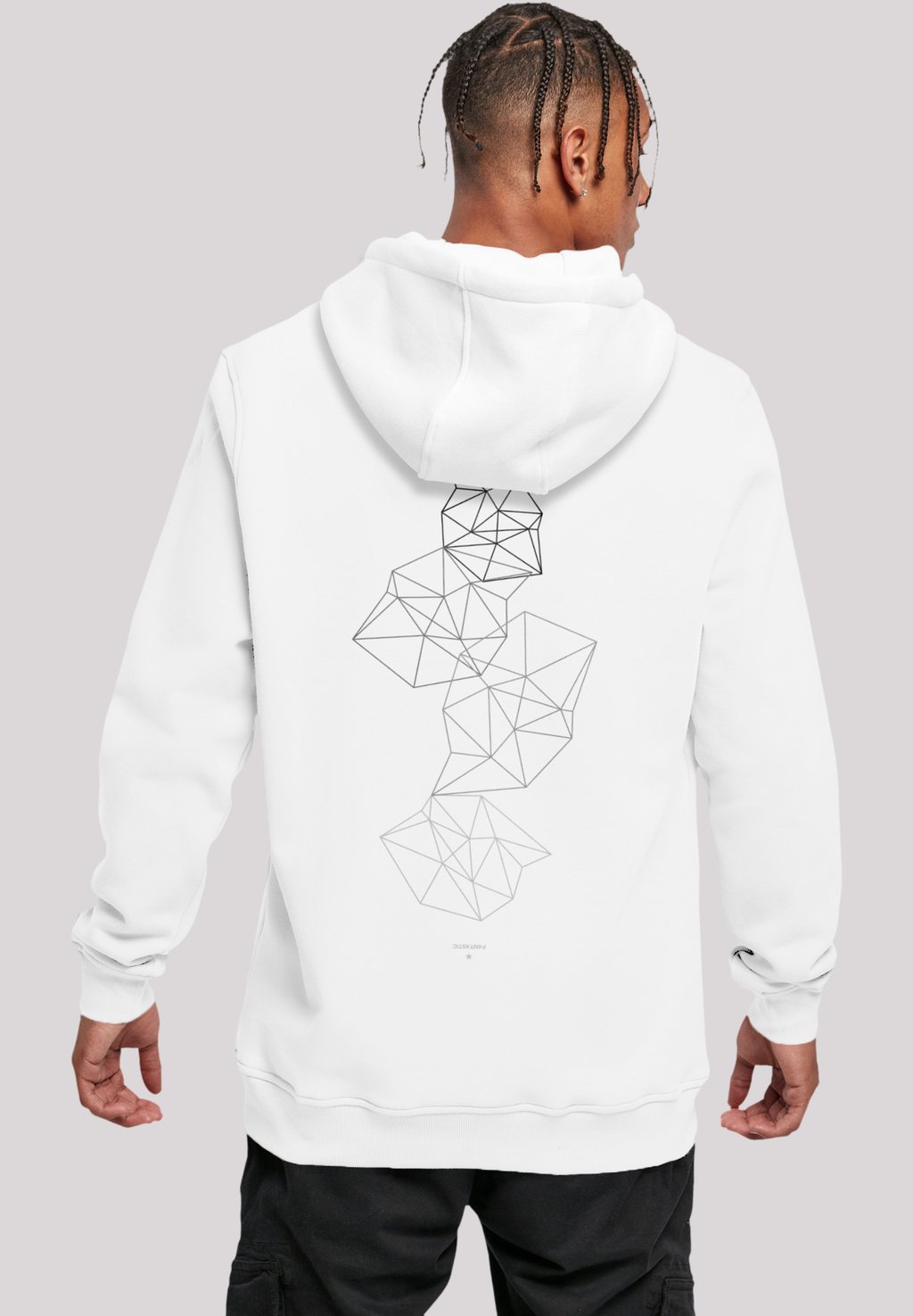 

Толстовка GEOMETRICS ABSTRACT - Hoodie F4NT4STIC, белый