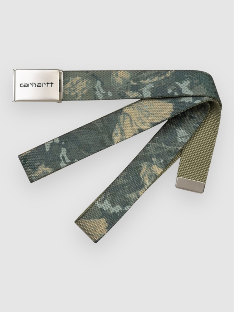 

Ремень Carhartt WIP Clip Chrome Gürtel, camo combi/green