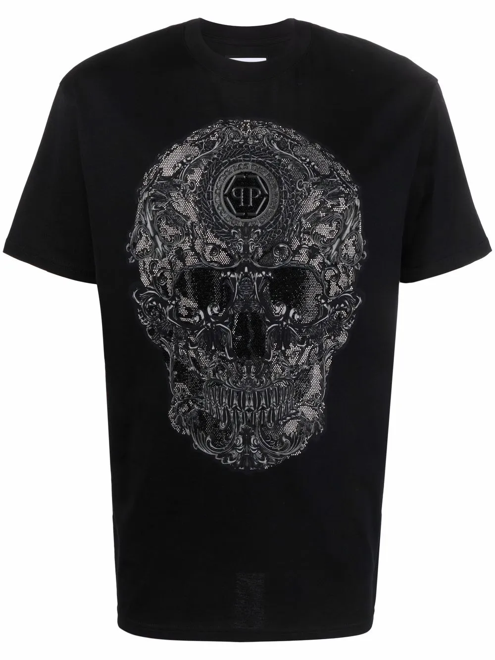 

Футболка с принтом Skull Philipp Plein, черный