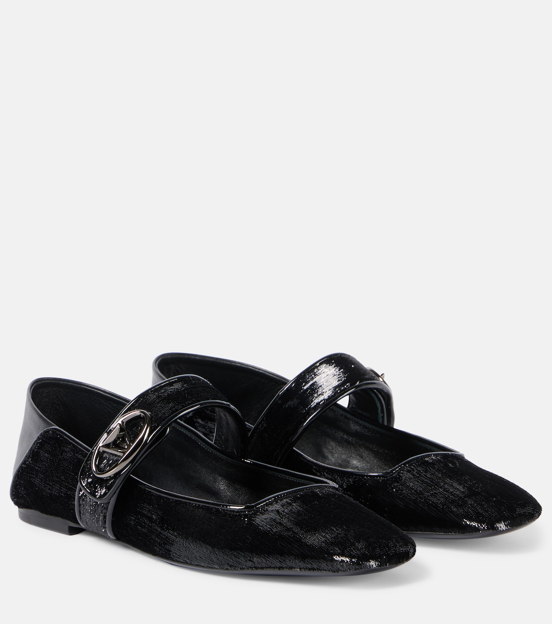 Туфли Мэри Джейн VLogo Locker Valentino Garavani, Nero