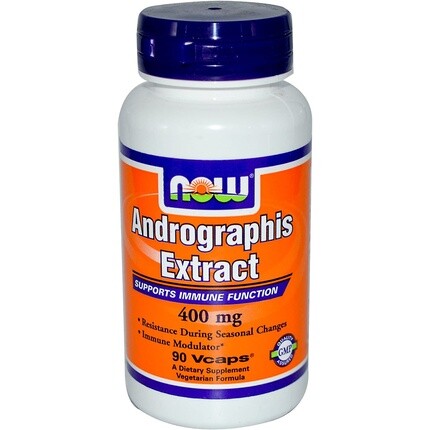 

Экстракт андрографиса Now Foods 400 мг 90 капсул