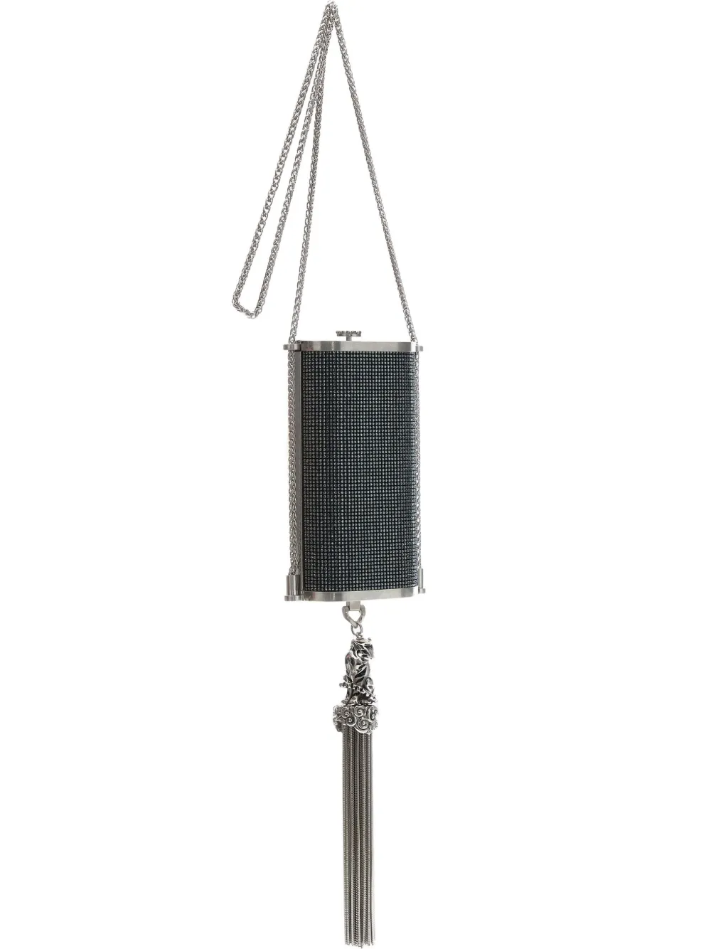 

Сумка через плечо с кисточкой, украшенная кристаллами Roberto Cavalli, черный