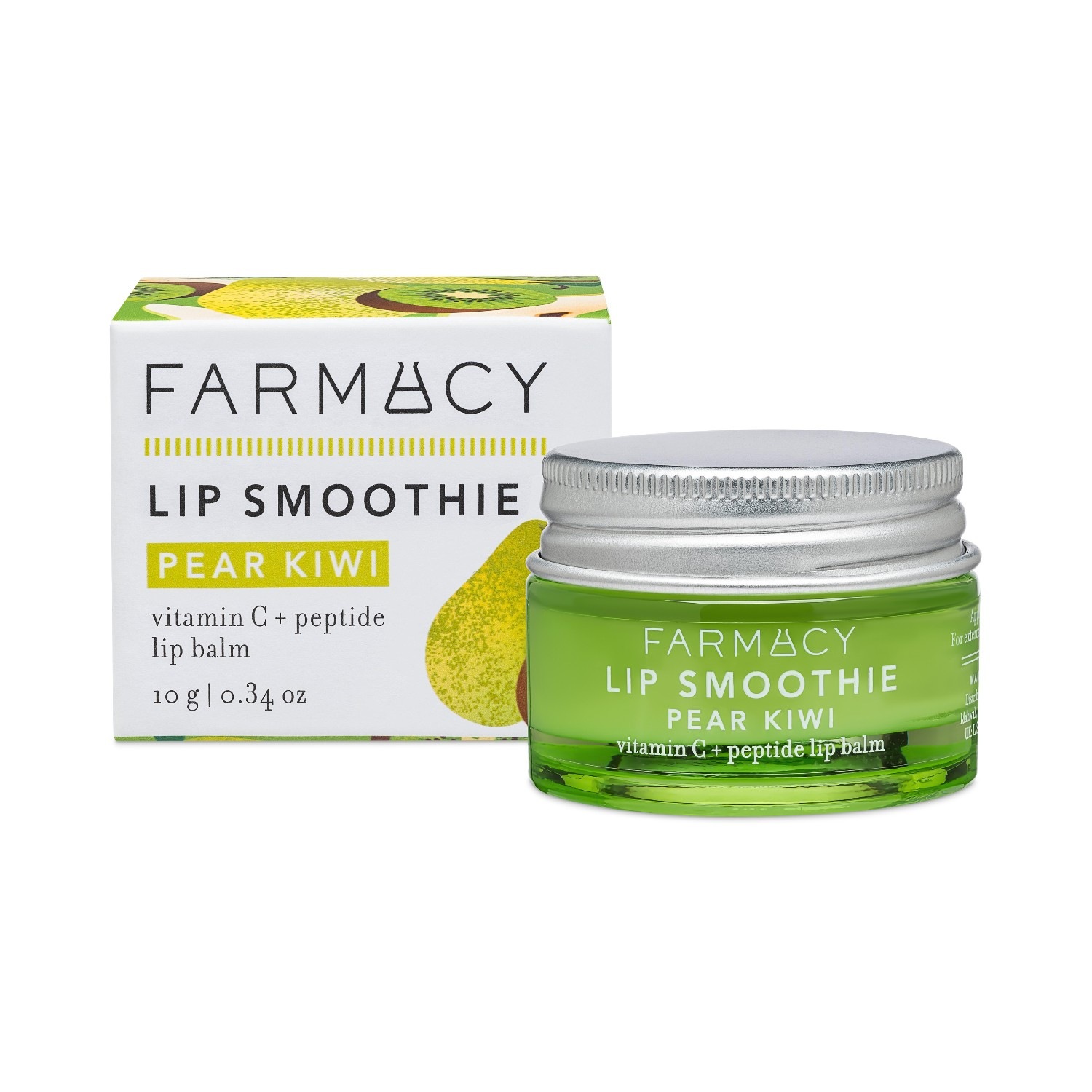 Бальзам для губ lip smoothie pear kiwi Farmacy, объем 10 мл — фото 3