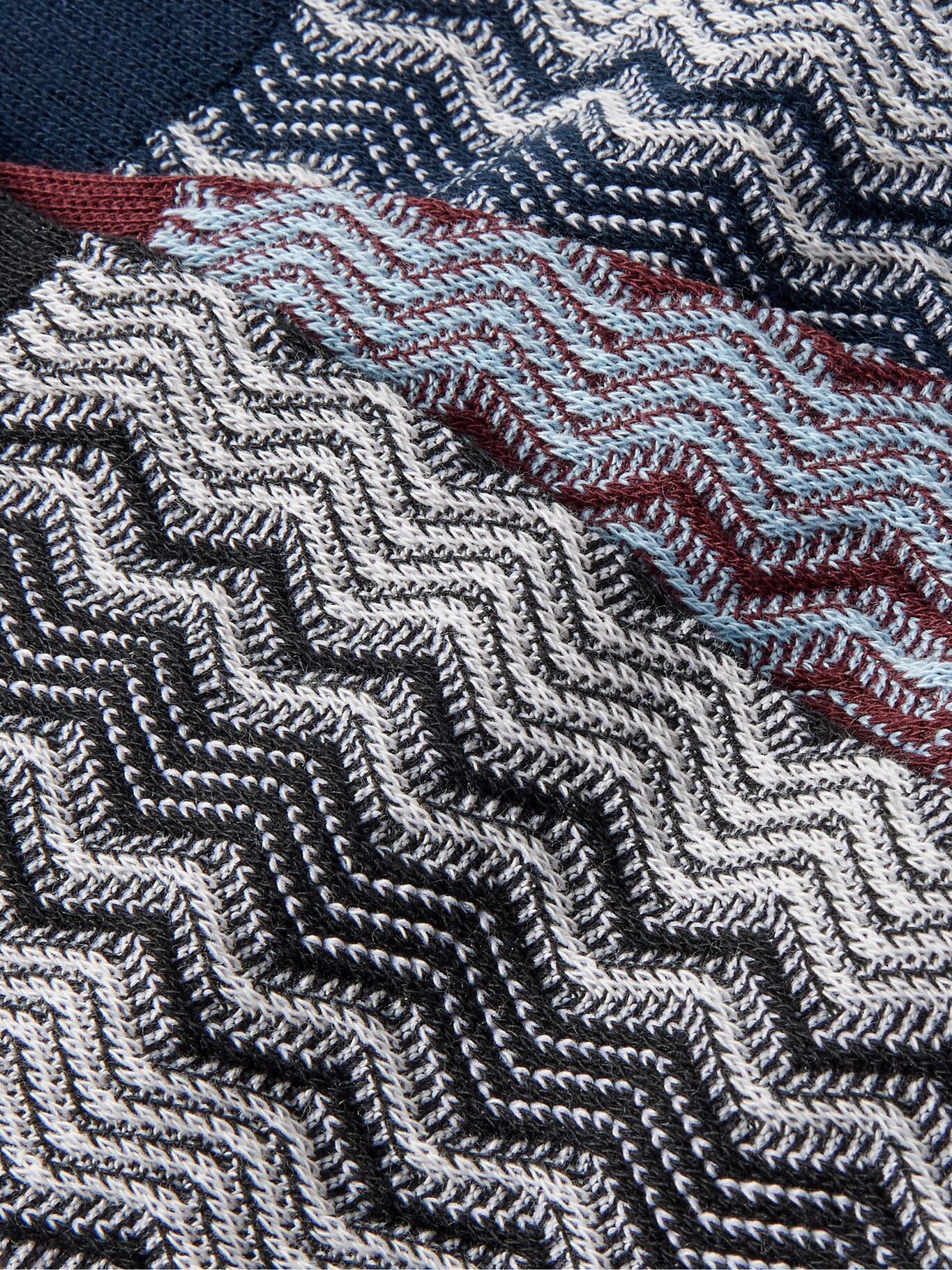 

Три пары носков из смеси хлопка и вязания крючком MISSONI, серый