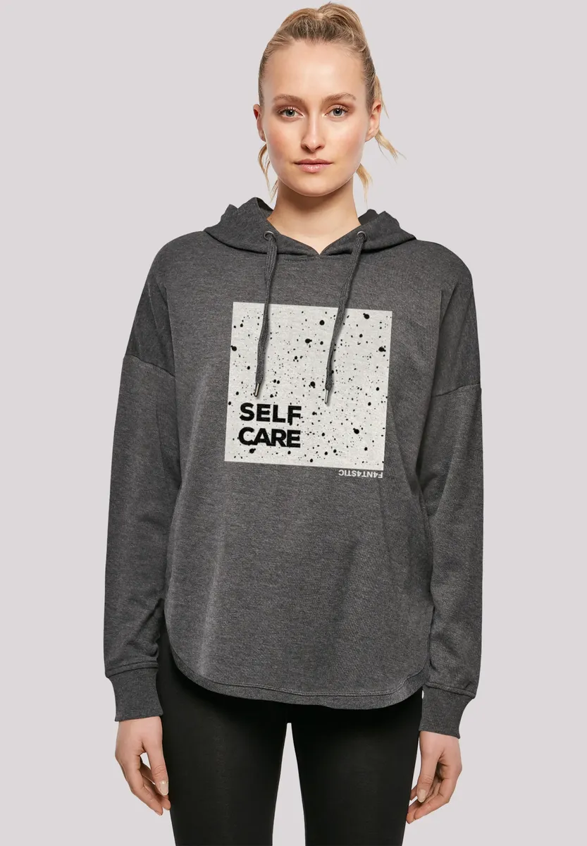 

Толстовка F4NT4STIC "SELF CARE OVERSIZE HOODIE", принт, цвет Charcoal