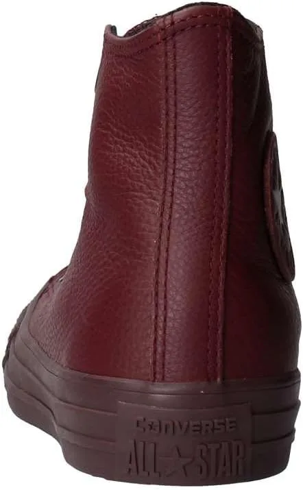 Кожаные высокие кеды Converse All Star Hi, унисекс, бордовый, Einheitsgroße — фото 3