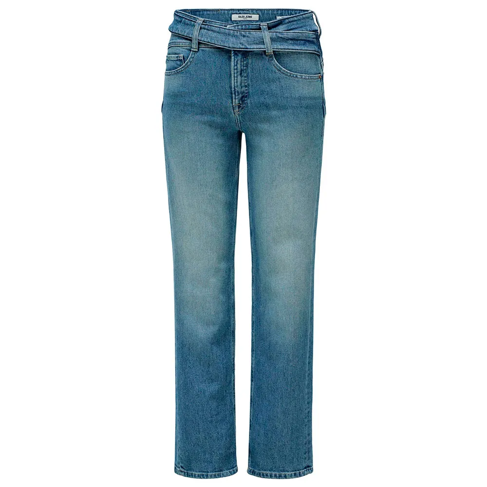 

Джинсы Salsa Jeans Faith Belt прямого кроя, синий
