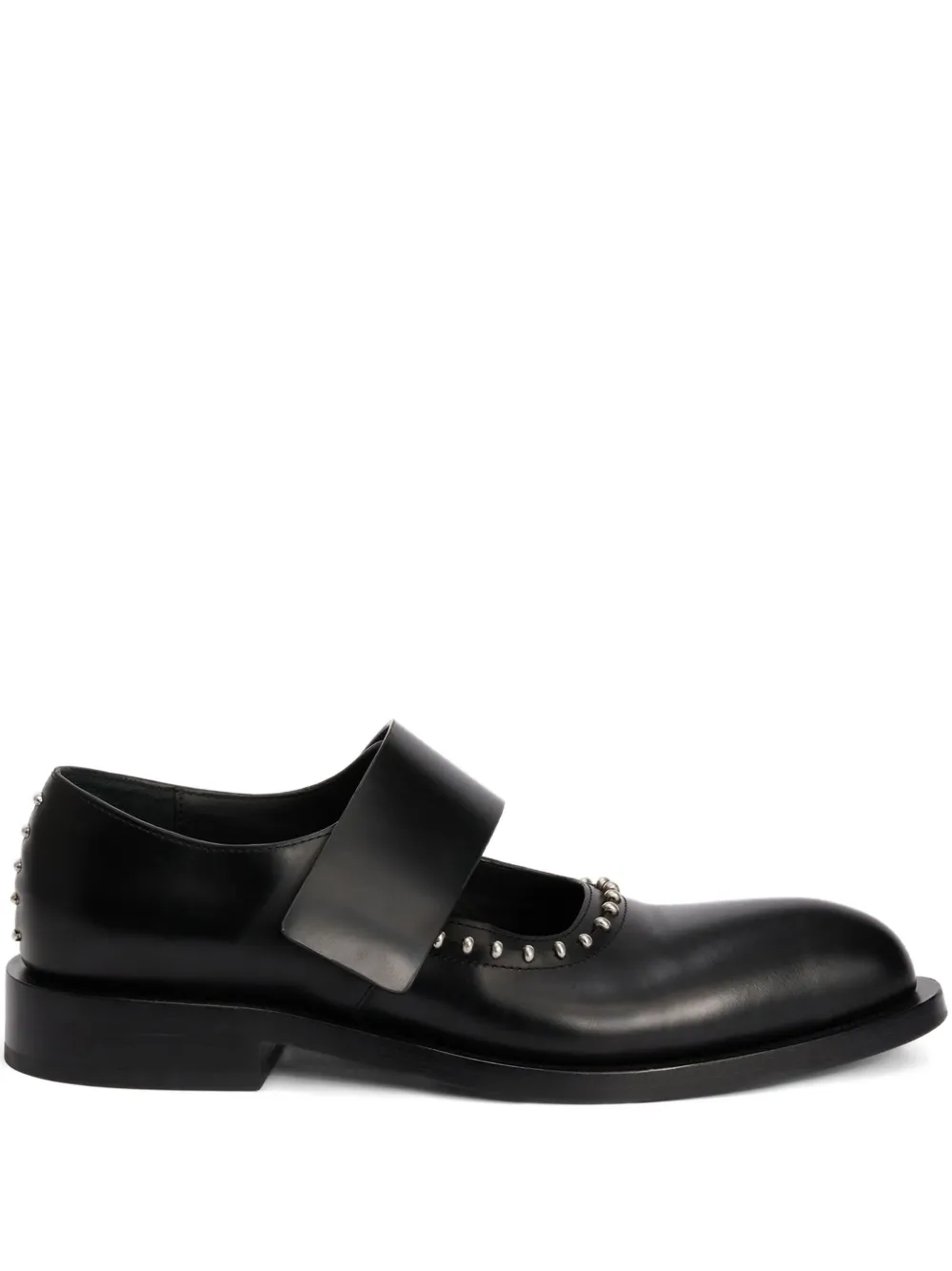 Туфли с заклепками JIL SANDER, черный