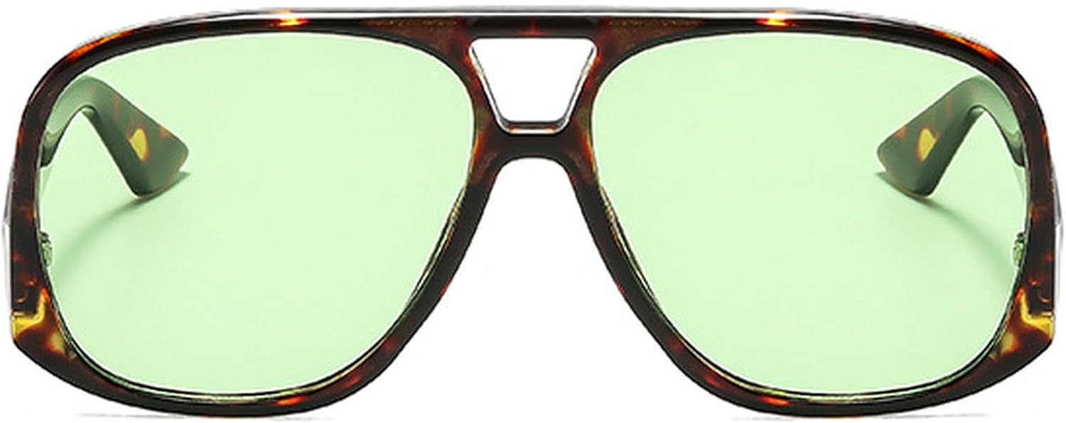 

Роскошные солнцезащитные очки-пилот большого размера для женщин и мужчин, популярные винтажные солнцезащитные очки с двойной перемычкой, защита от УФ-излучения UV400 mincl, C5