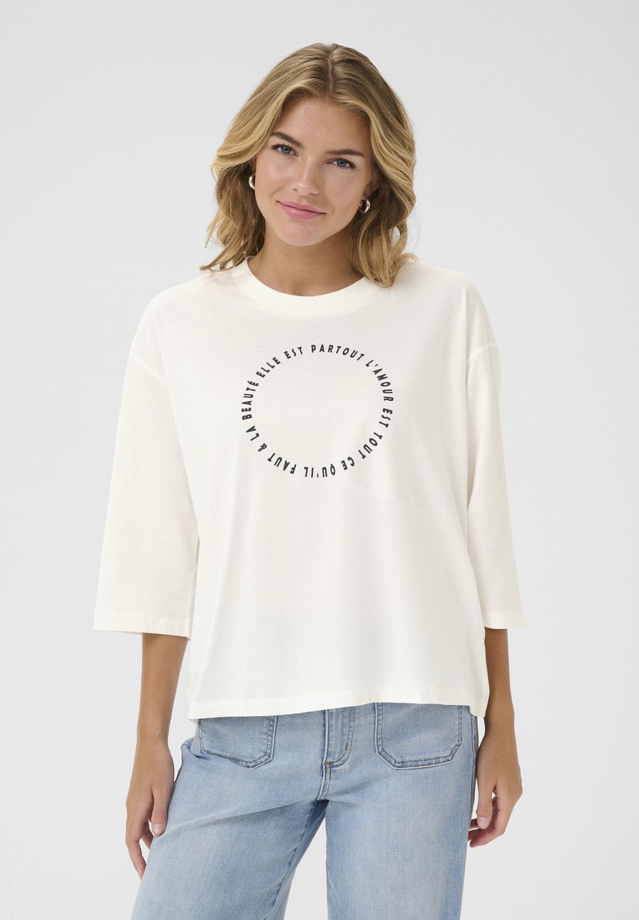 

Топ Kaffe Long sleeved top, Chalk/Off-White