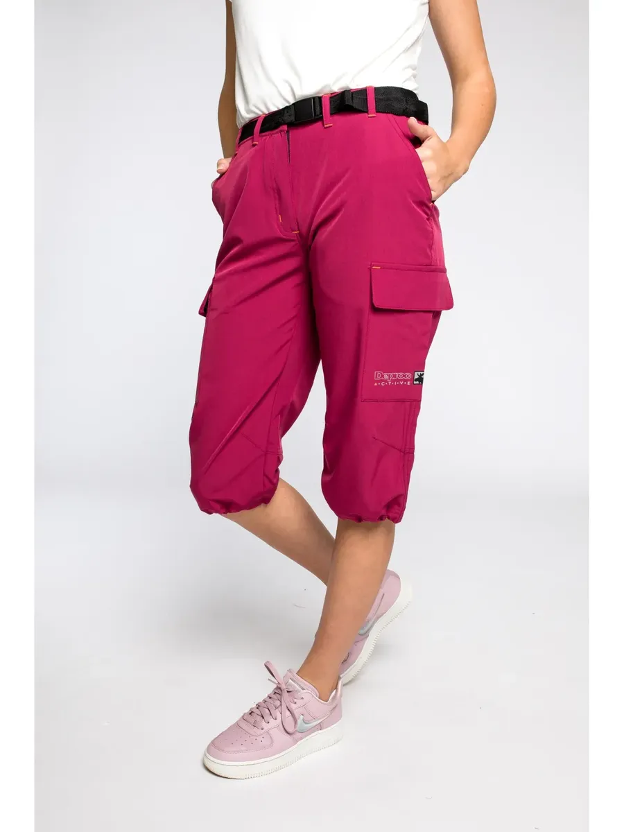 

Брюки DEPROC Active 3/4 "KENORA Full Stretch Pirate Trousers Women", также доступны в больших размерах, розовый