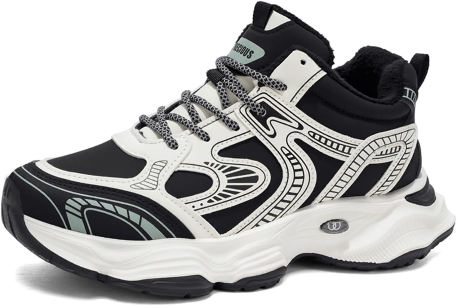 

Мужские кроссовки для бега по шоссе, дышащие и легкие, походные кроссовки, прочные и с амортизацией, стильные кроссовки, подходят для спортзала, активного отдыха на свежем воздухе и повседневной носки Houdbdol, черный